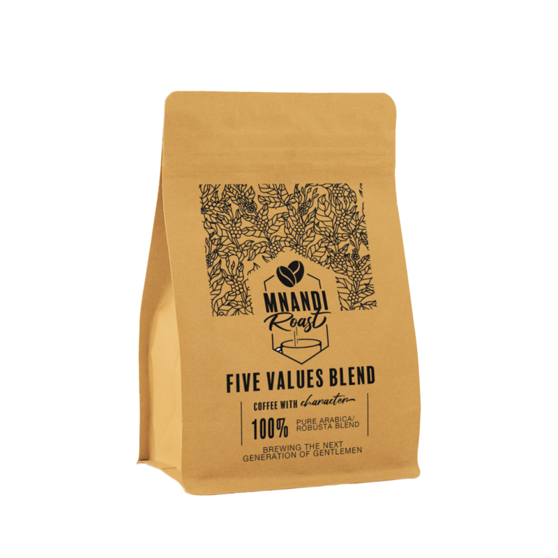 Mnandi 5 Values Blend Coffee - Whole Beans - 250g