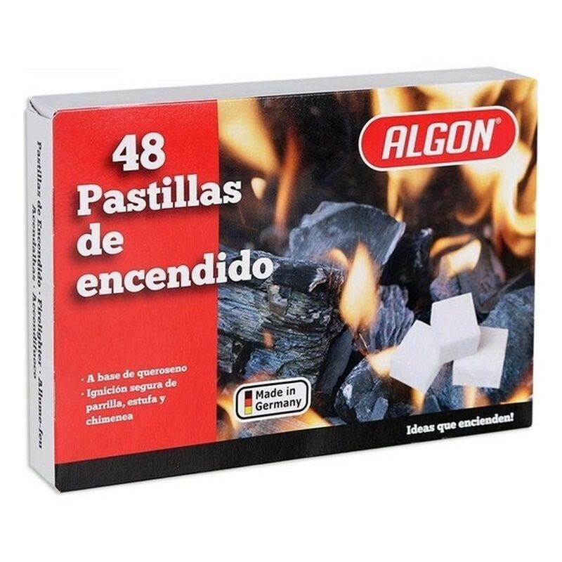 48 Pastillas de encendido hoguera, barbacoa.