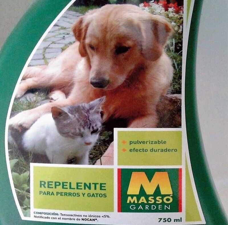 Repelente Perros y Gatos. Evita que se acerquen a las plantas. 750ML