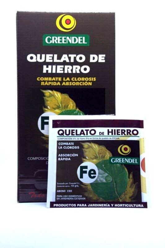 Abono Quelato de Hierro. Elimina carencias de las plantas