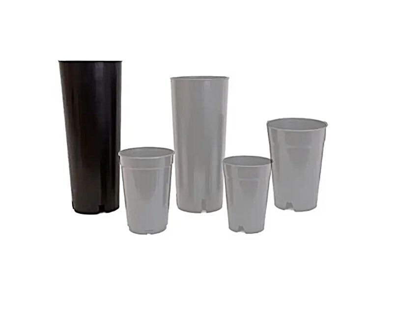 Maceta Tubular en Negro. Ø16,5 x 41 cm (7L)