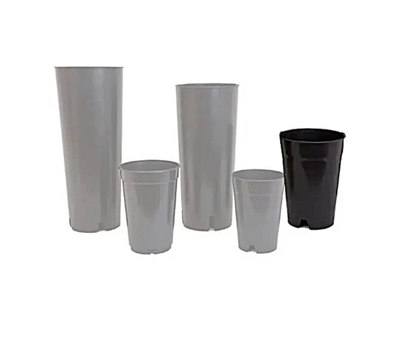 Maceta Tubular en Negro. Ø16,5 x 22,8 cm (3,5L)