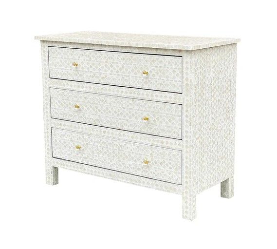 Handmade Chest of Drawers - Mother of Pearl