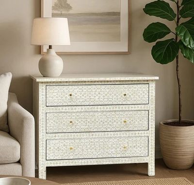 Handmade Chest of Drawers - Mother of Pearl