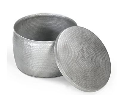 Hand Forged Metal Coffee Table with Secret Storage