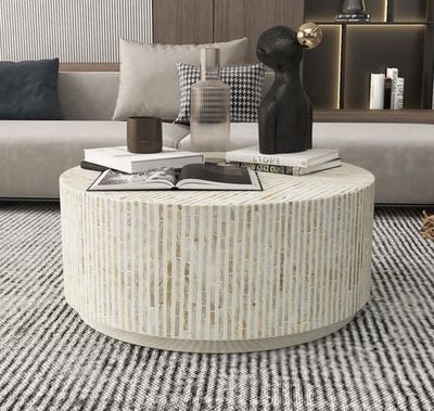 Handmade Coffee Table - Mother of Pearl