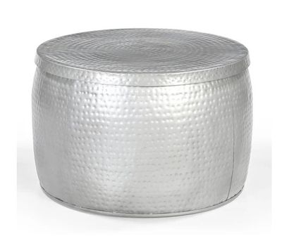 Hand Forged Metal Coffee Table with Secret Storage