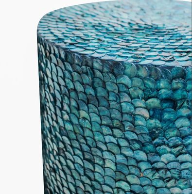 Peacock Blue Ornamental Side Table