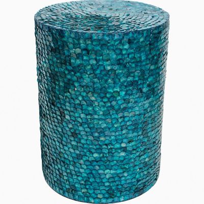Peacock Blue Ornamental Side Table