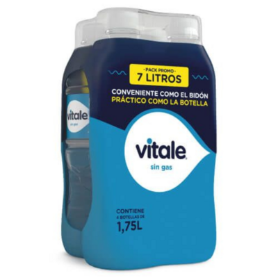AGUA VITALE SIN GAS 1,75L PACK x 4