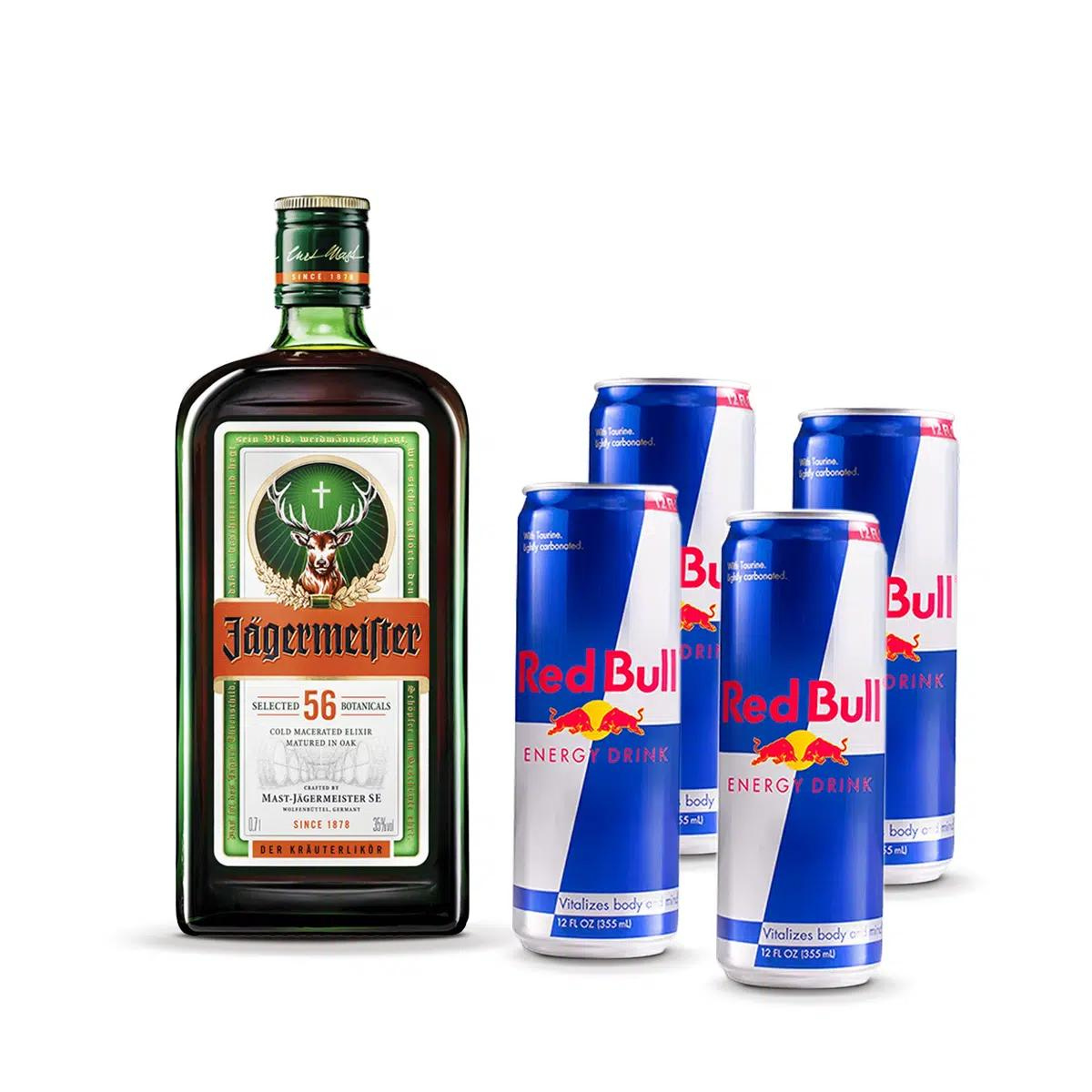 COMBO JAGER + 4 RED BULL 250ML