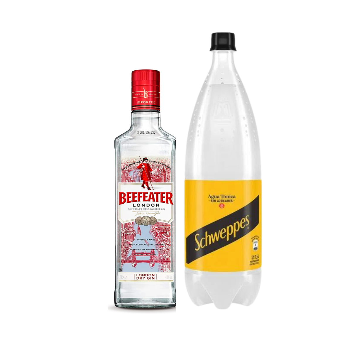 COMBO GIN BEEFEATER 750ML+TONICA SCHWEPPES ZERO 1,5L