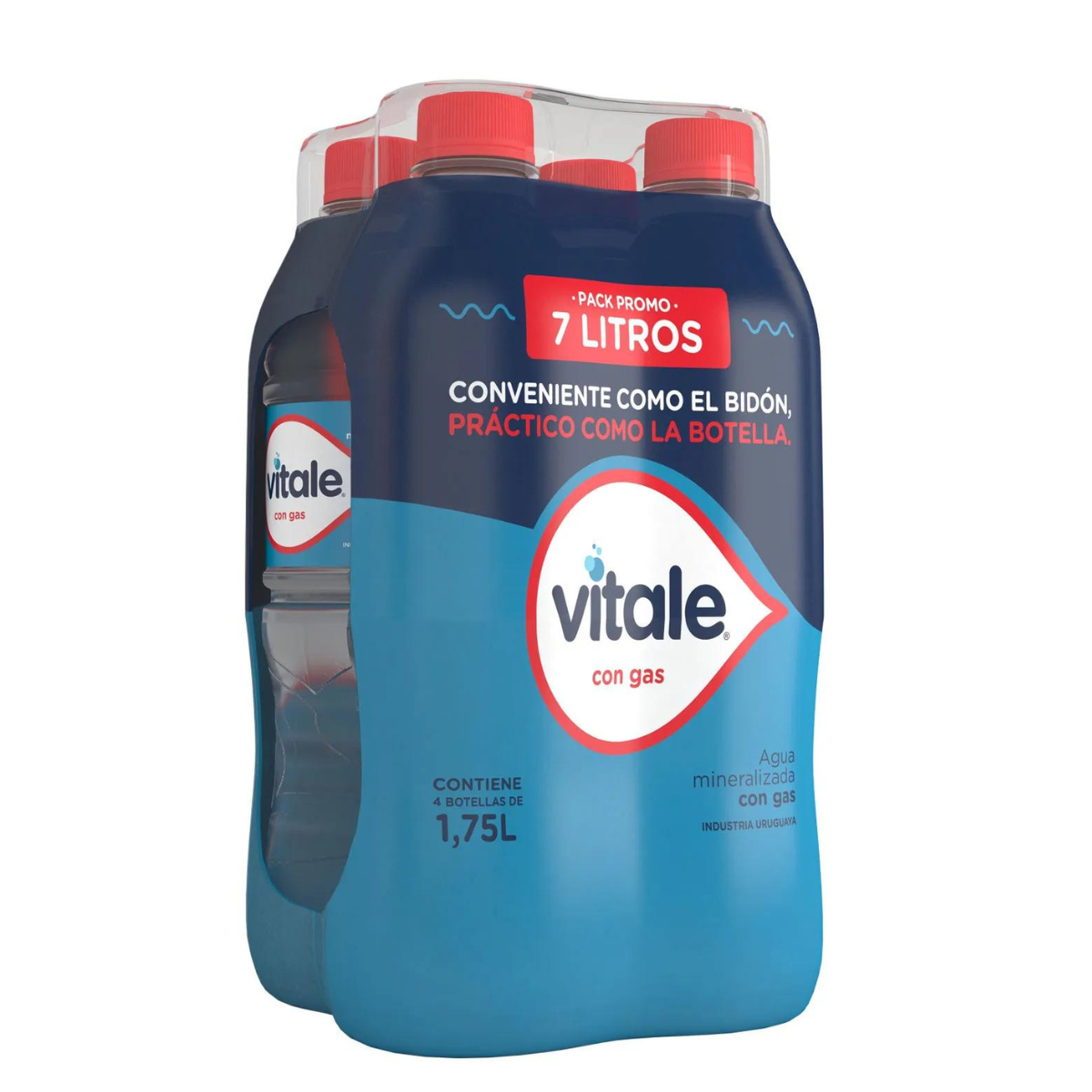 AGUA VITALE CON GAS 1,75L PACK x 4