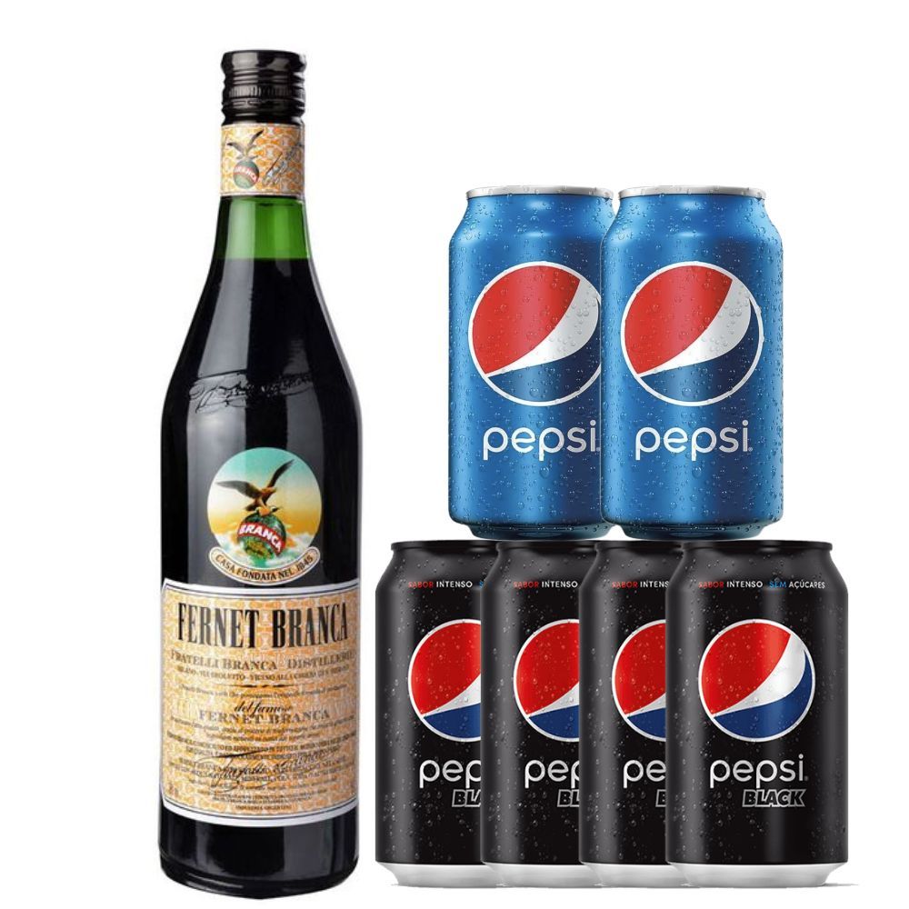 COMBO FERNET + PEPSI LATA C/ZERO x6