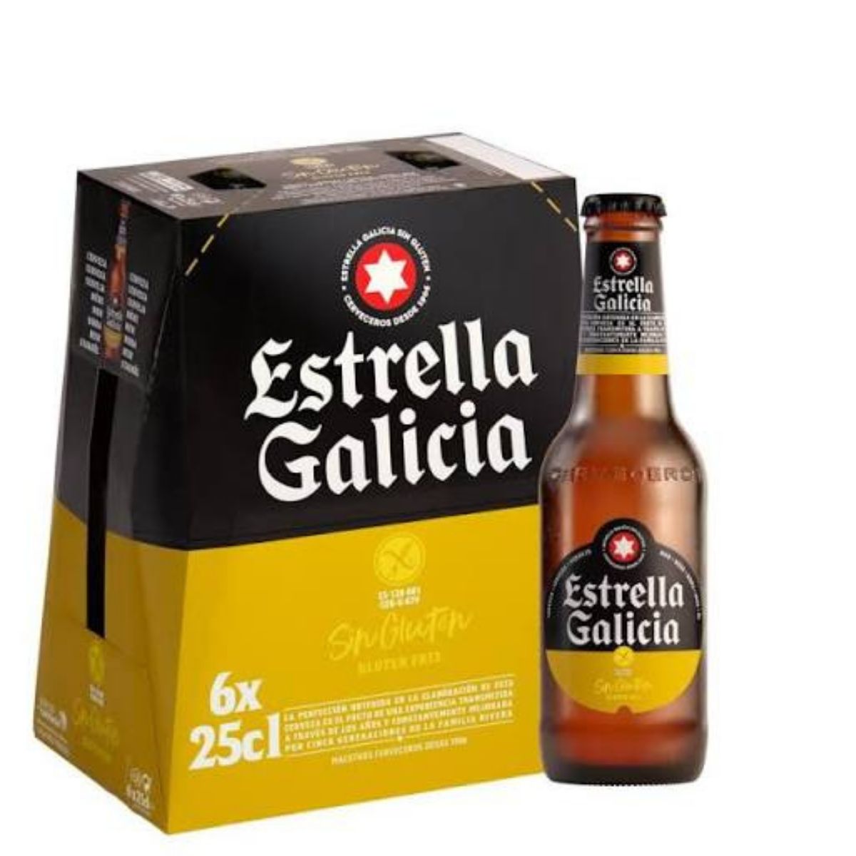 Cerveza Estrella Galicia 250ml sin gluten - Distribuidora San Nicolas