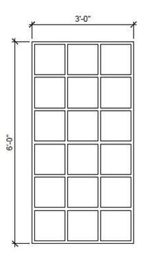 3 'x 6' Aluminum Grid Style Trellis