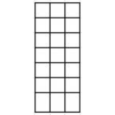 3 'x 7' Aluminum Grid Style Trellis