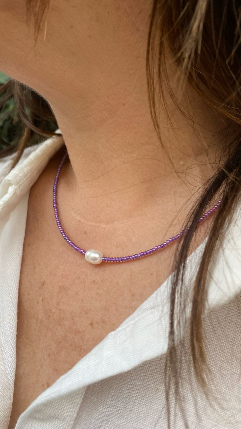Collar Burdeos
