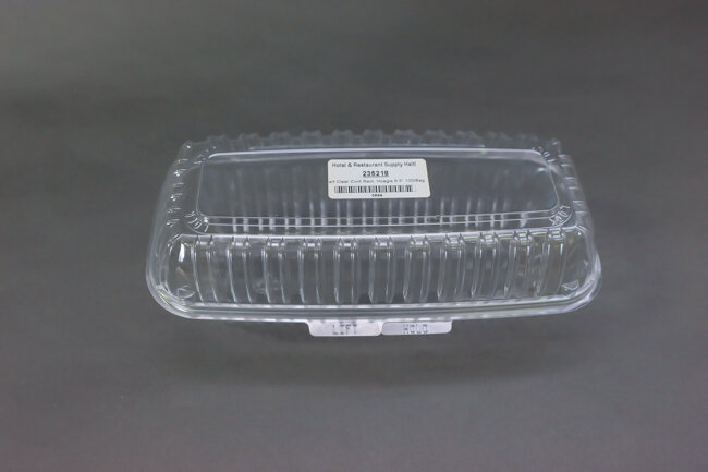 Dart Clear Cont Rect. Hoagie 9.5" 100/Bag