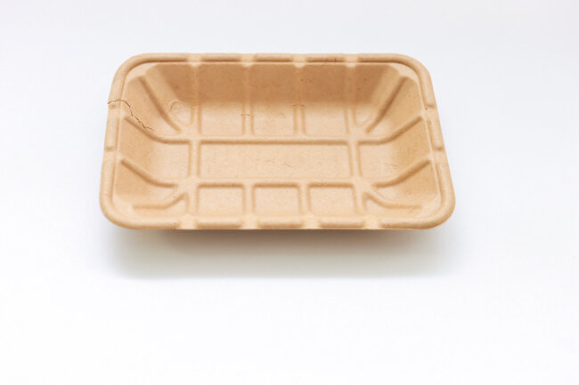 Be Green 8.5"x6" Grid Supermarket Tray (100/Bag)