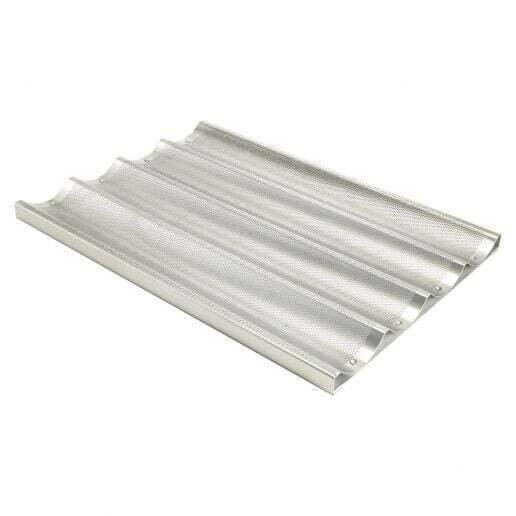 WC 4 Slot Long Alum 18X26" Baguette Pan