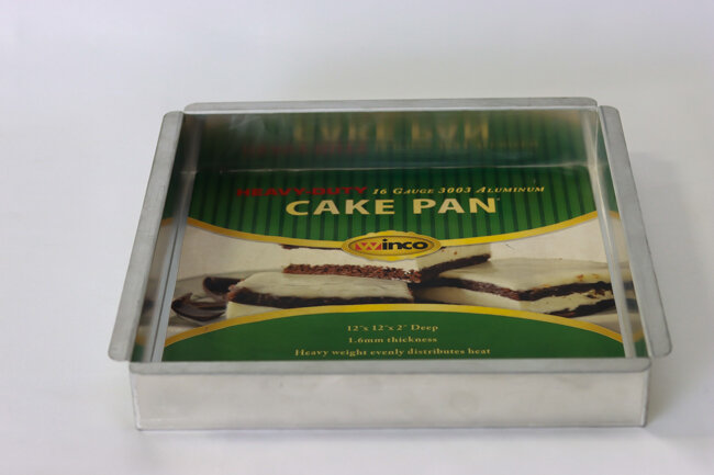 WC 12" Alum.Cake Pan Square