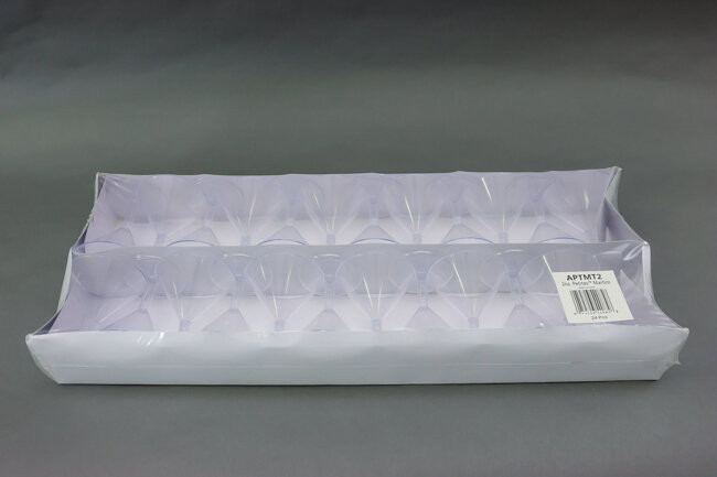 2 oz Martini Glass Clear 24/Bag