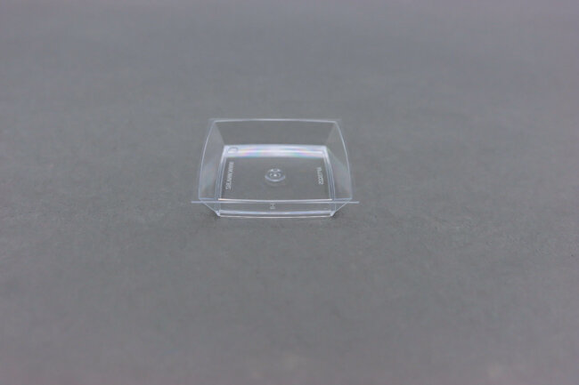 1.5 oz Sq Dish 2.5" Clear Dish 50/Bag