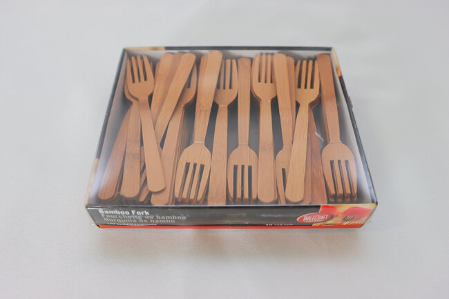 Tablecraft 4.75" Bamboo Fork 100/Pk Biodegradable