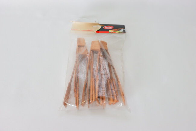 Tablecraft 6" Bamboo Paddle Tong 12/Pk