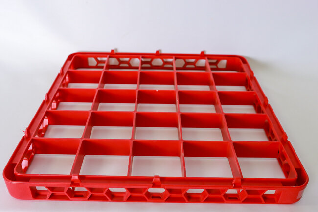 Opticlean Glass Rack Extender 25Comp. Red Opticlean Glass Rack Extender 25Comp. Red