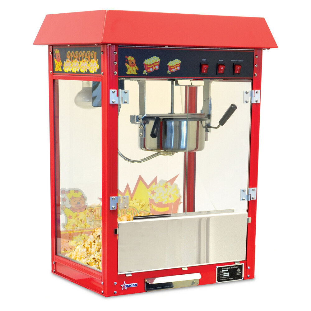 Omcan Popcorn Machine Electric 8 oz Kettle Capacity 22"x16"x29"