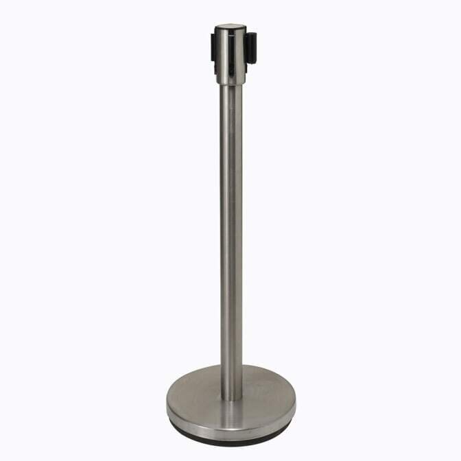 WC 34" Stanchion Post Retractable S/S