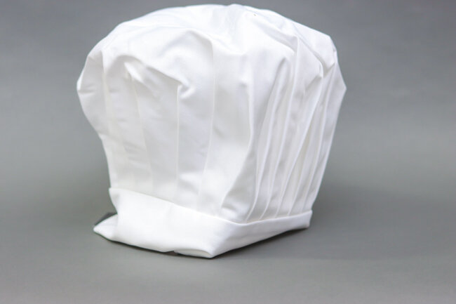WC Chef Hat 13" Velcro Closure White