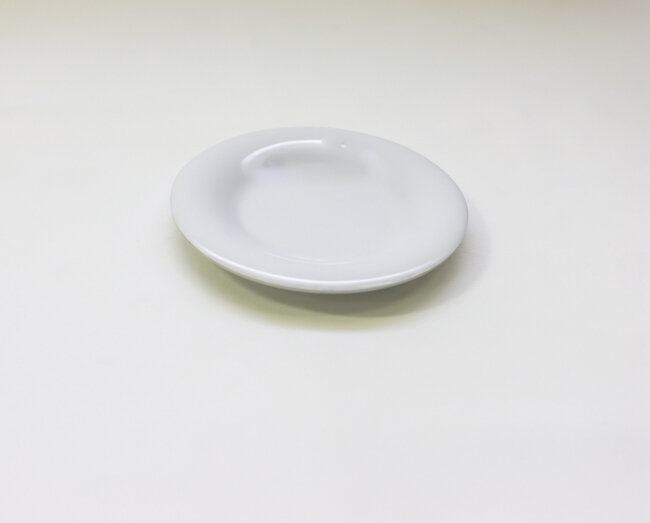 TG 5 1/2" Wide Rim Plate White