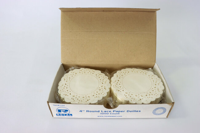 4" Doilie BrookLace Lace 1000/Box  la904