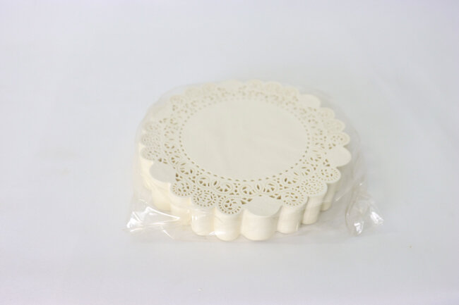 8" Doilie BrookLace Lace 500/Box  la908