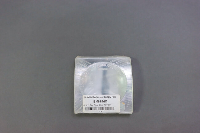 EMI 3.1" Geo Plate Clear 10/Pack