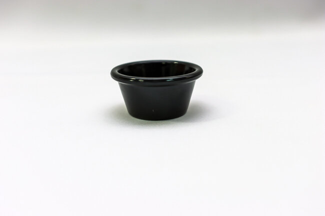 TG 2 1/2 oZ 2 7/8" Black Smooth Ramekin