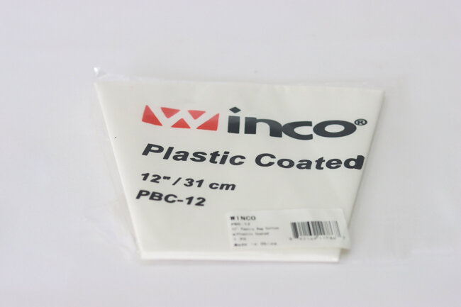 WC 12" Pastry Bag Cotton w/ Plastic WC 12" Pastry Bag Cotton w/ Plastic