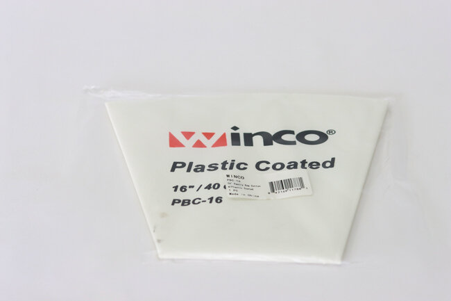 WC 16" Pastry Bag Cotton w/ Plastic Co WC 16" Pastry Bag Cotton w/ Plastic Co