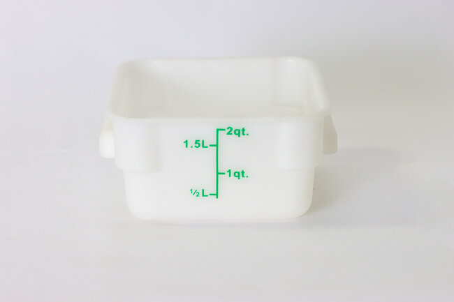 WC 2 qt White Square Storage Container WC 2 qt White Square Storage Container
