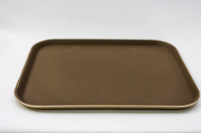 TG 14" X 18" Rectang Tray, Fiberglass, BRWN