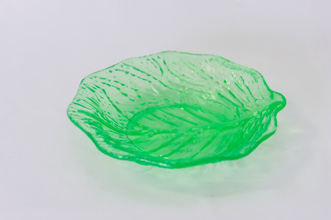 TG Leaf Plate 6" Green