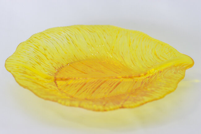 TG Leaf Plate 9" Yellow