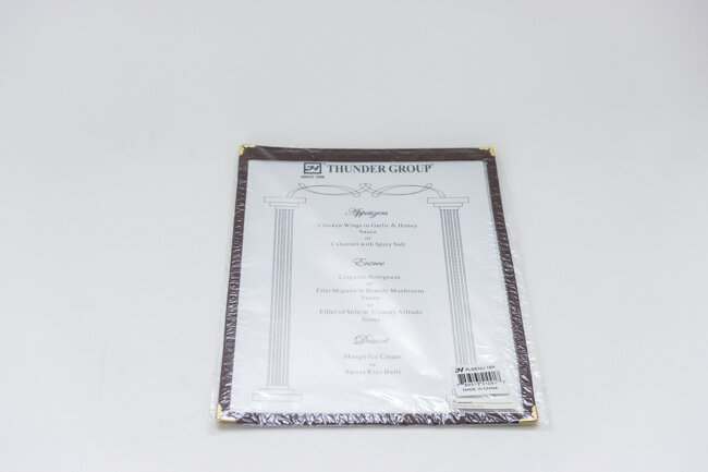 TG 8 1/2"x11" Single Menu Cover Brown