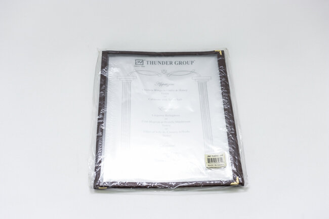 TG 8 1/2"x11"Trinple Fold Menu Cover Brown