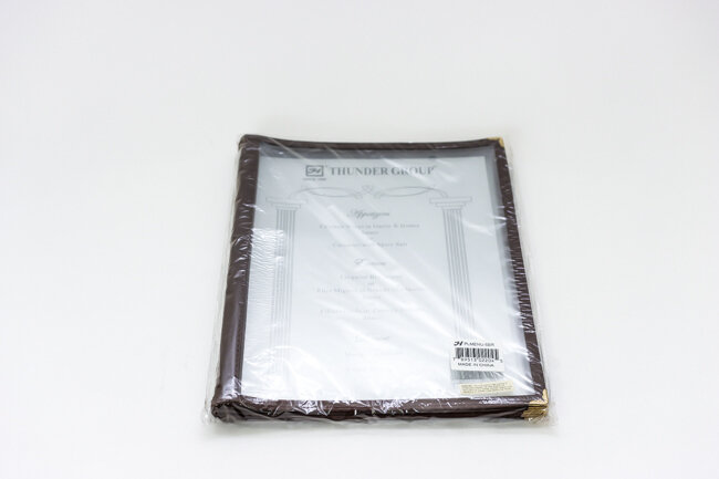 TG 8 1/2"x11" 6 Page Fold Menu Brown