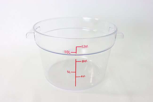TG 12Qt Round Storage Cont. Clear