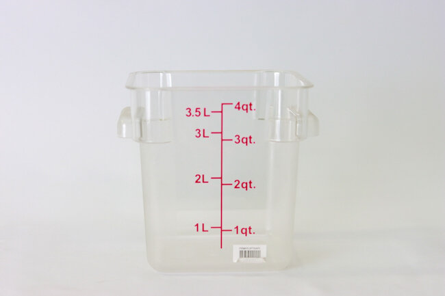 TG 4 qt Poly Square Food Storgae Container